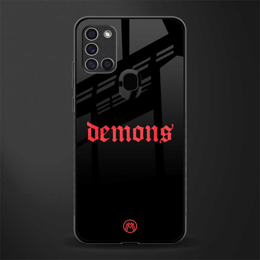 demons glass case for samsung galaxy a21s image