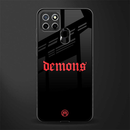 demons glass case for realme c12 image