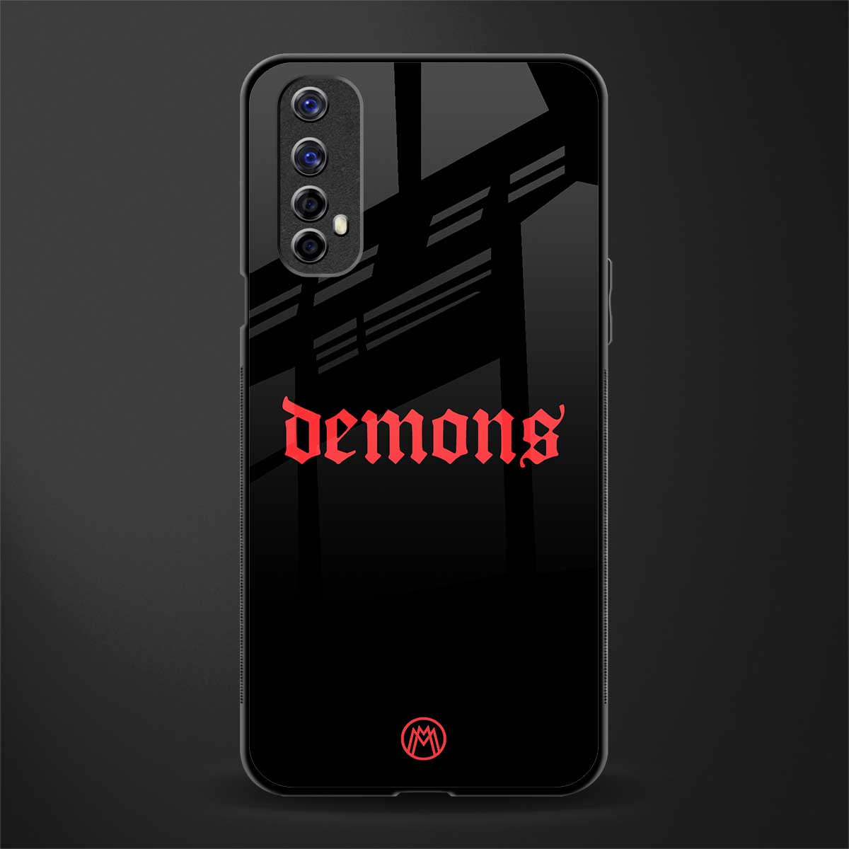 demons glass case for realme 7 image