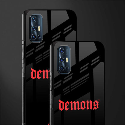 demons glass case for vivo v17 image-2