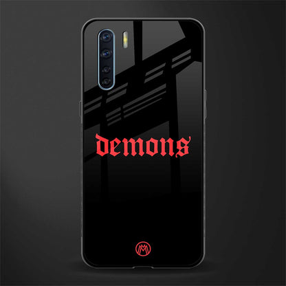 demons glass case for oppo f15 image