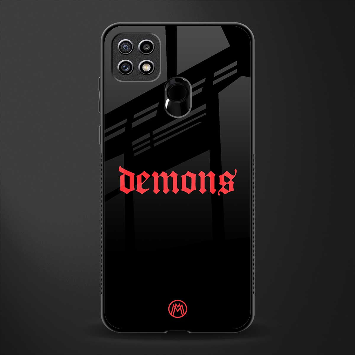 demons glass case for oppo a15s image