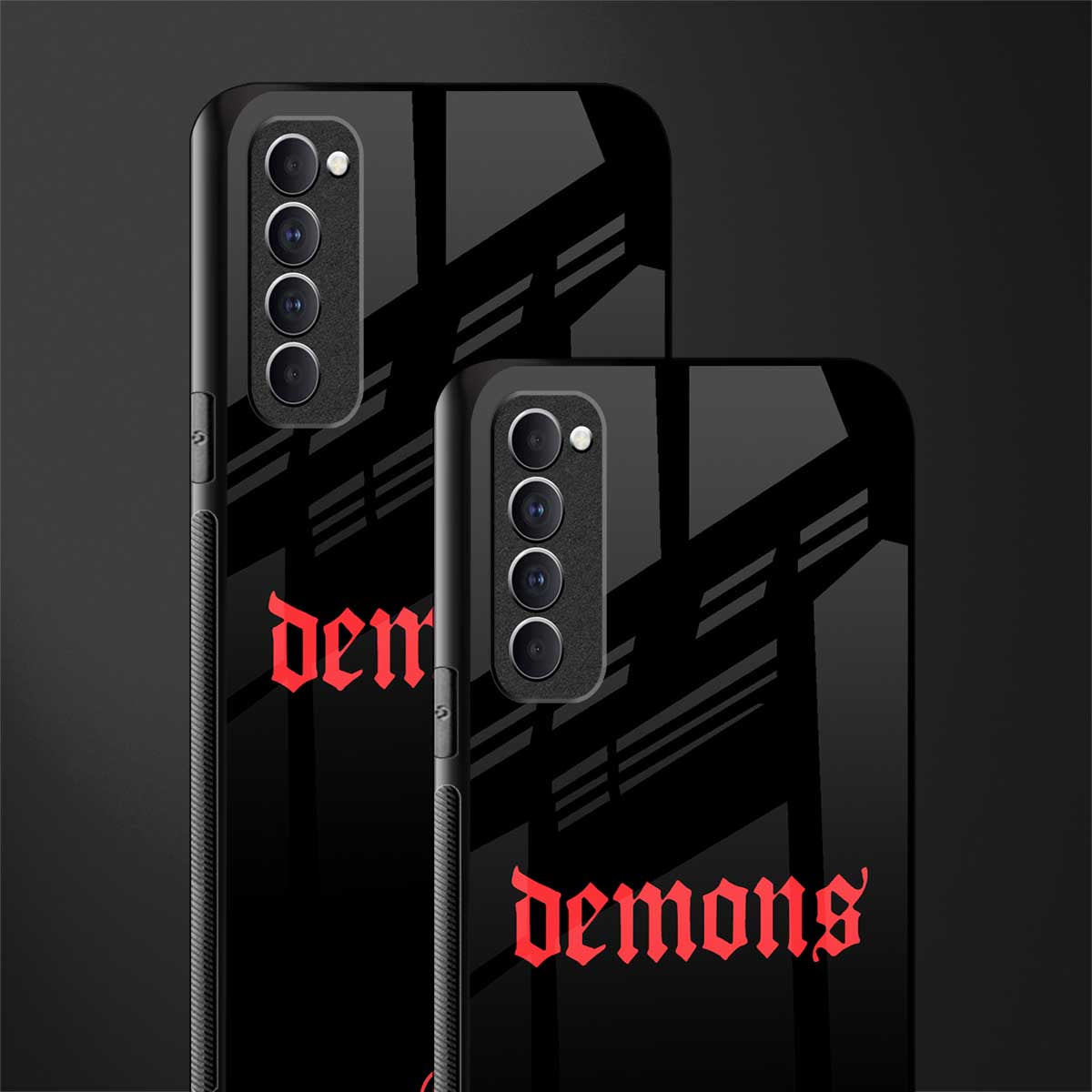 demons glass case for oppo reno 4 pro image-2