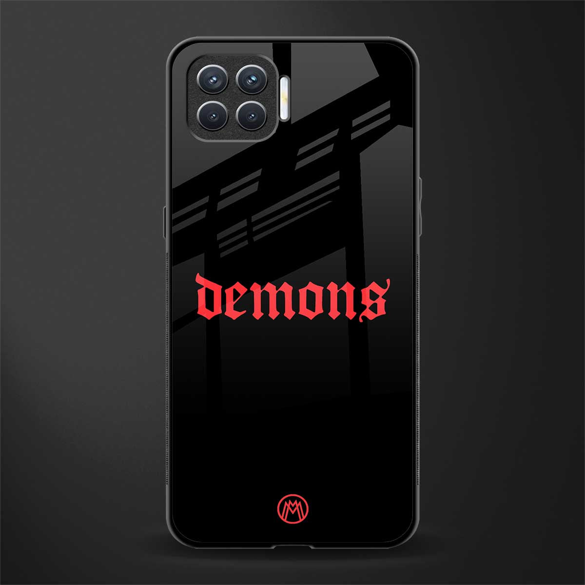 demons glass case for oppo f17 image