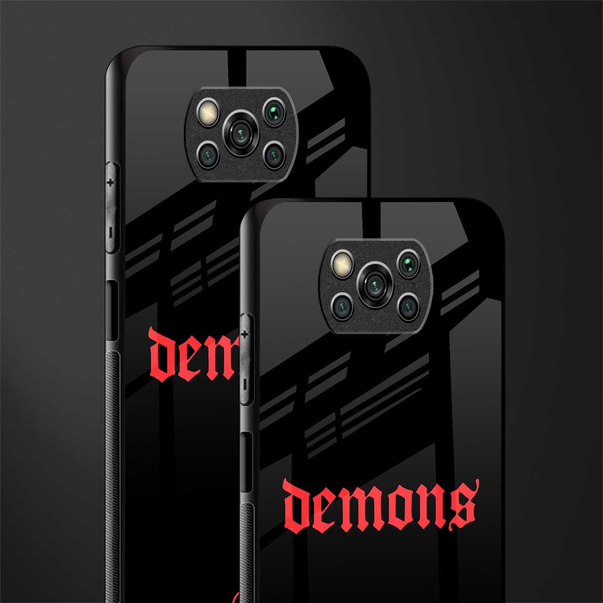 demons glass case for poco x3 image-2