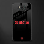 demons glass case for poco x3 image