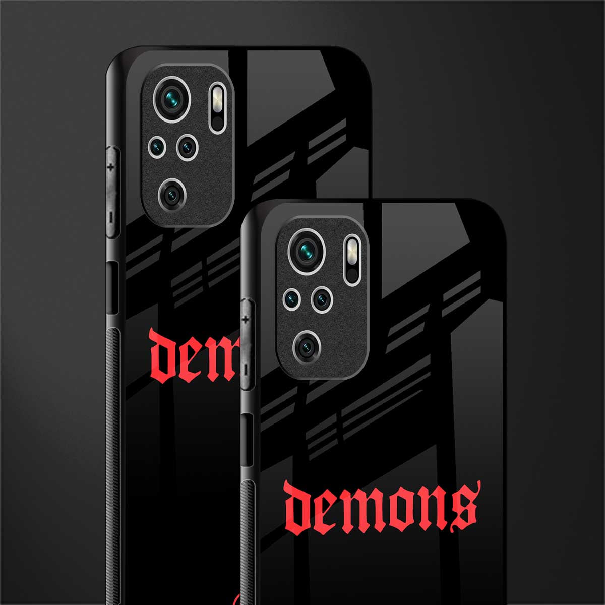 demons glass case for redmi note 10s image-2