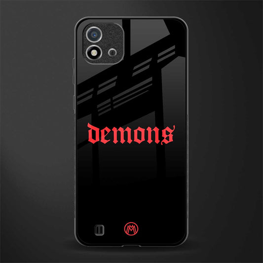 demons glass case for realme c20 image