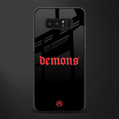 demons glass case for samsung galaxy note 8 image