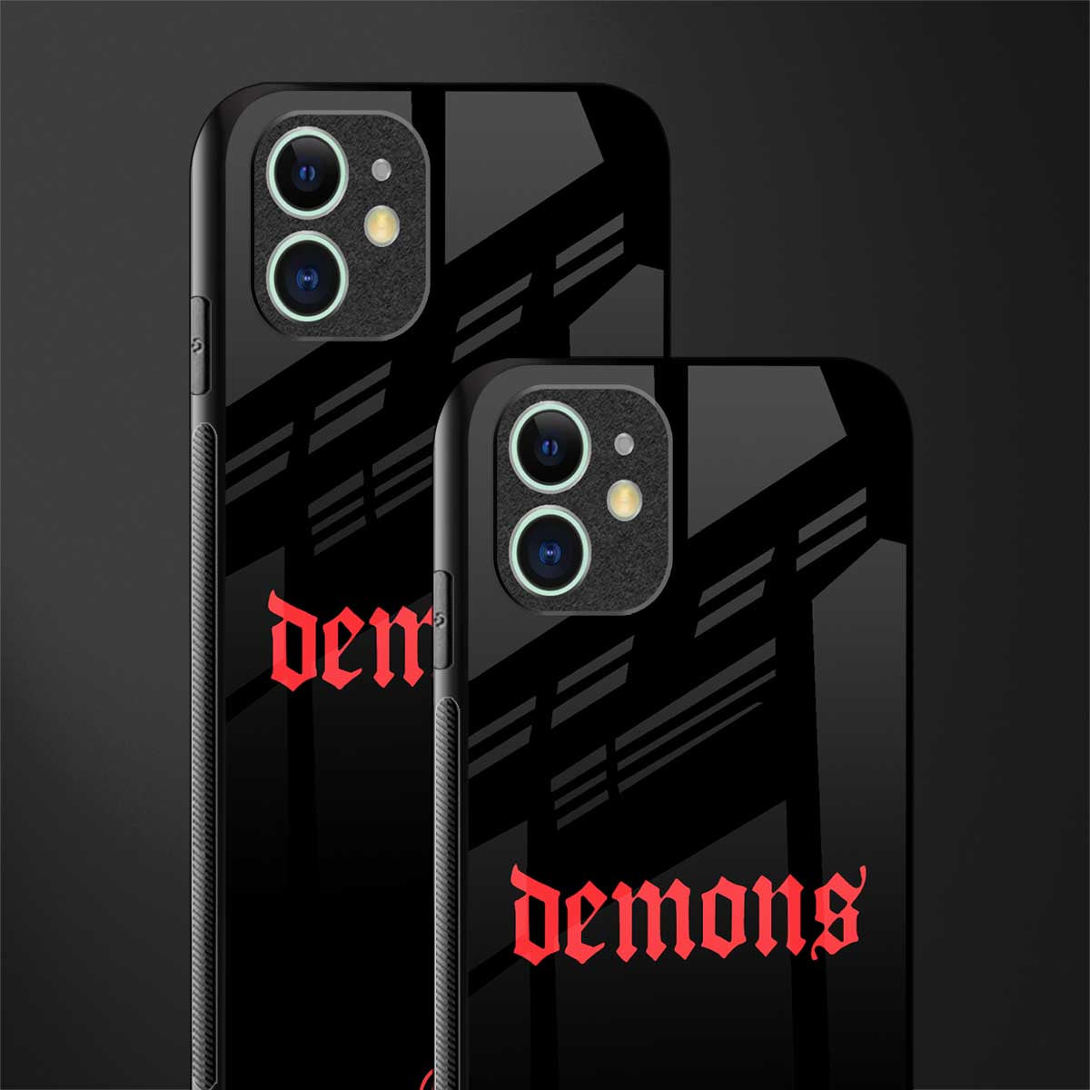 demons glass case for iphone 11 image-2