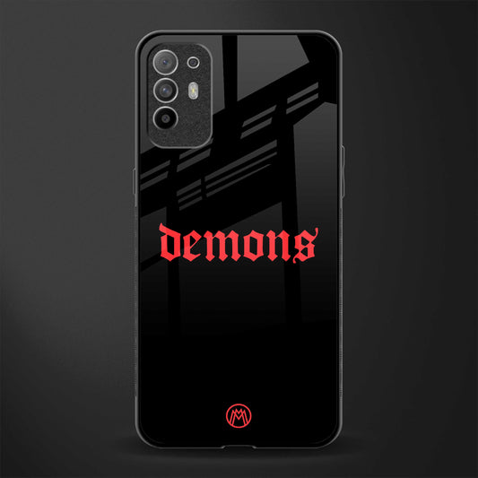 demons glass case for oppo f19 pro plus image