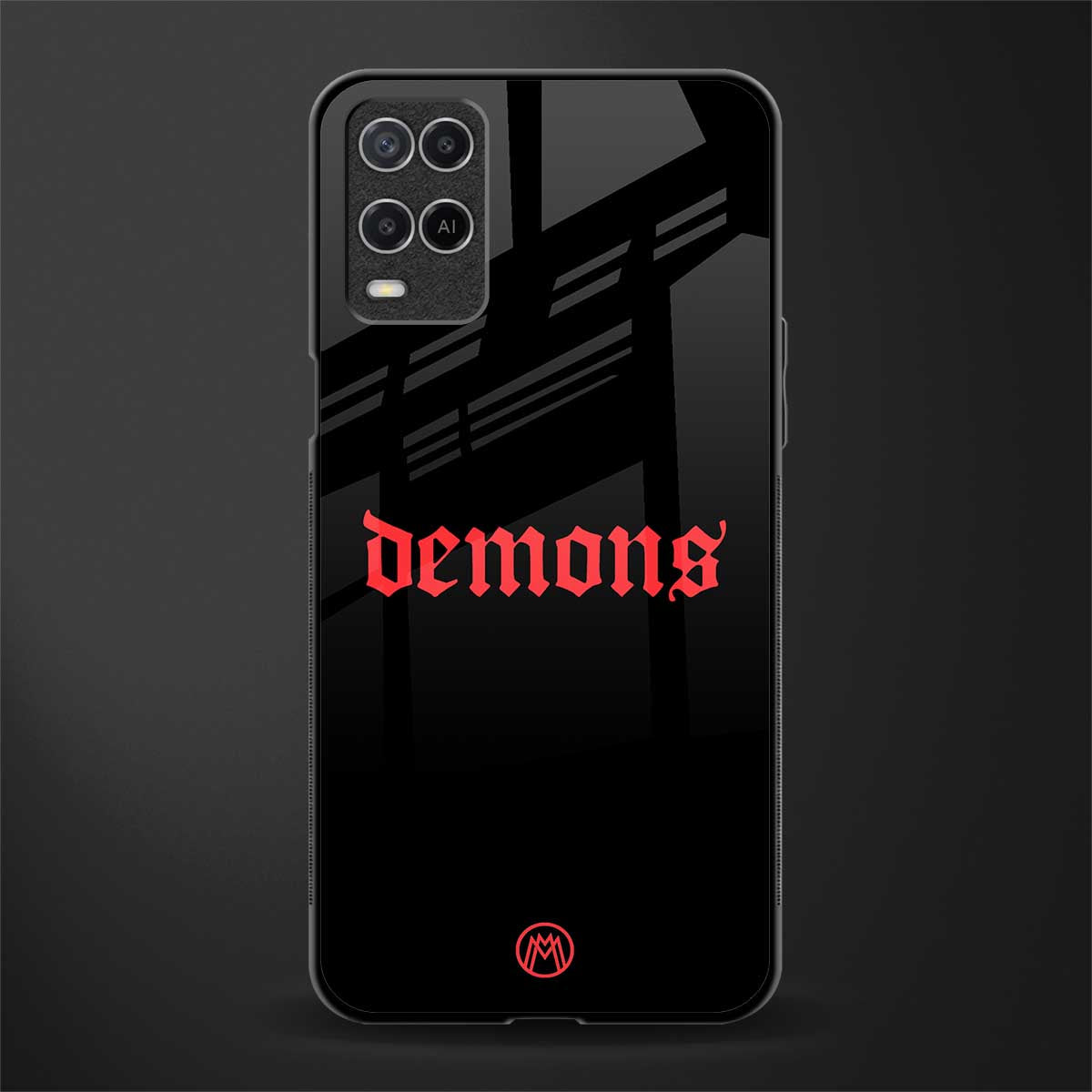 demons glass case for oppo a54 image