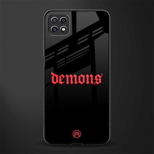 demons glass case for samsung galaxy a22 5g image