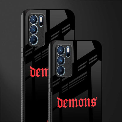 demons glass case for oppo reno6 5g image-2