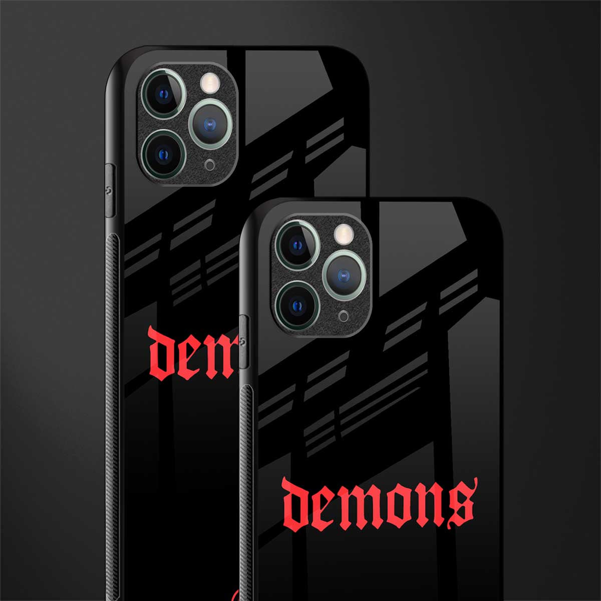 demons glass case for iphone 11 pro image-2