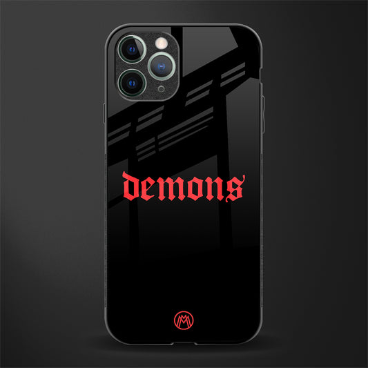 demons glass case for iphone 11 pro image