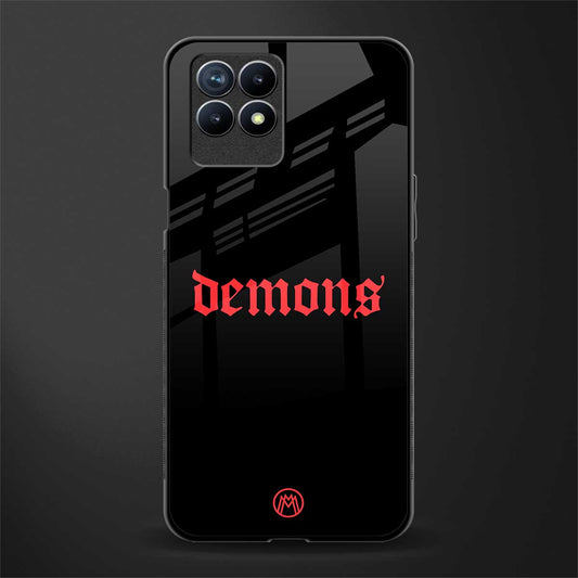 demons glass case for realme 8i image