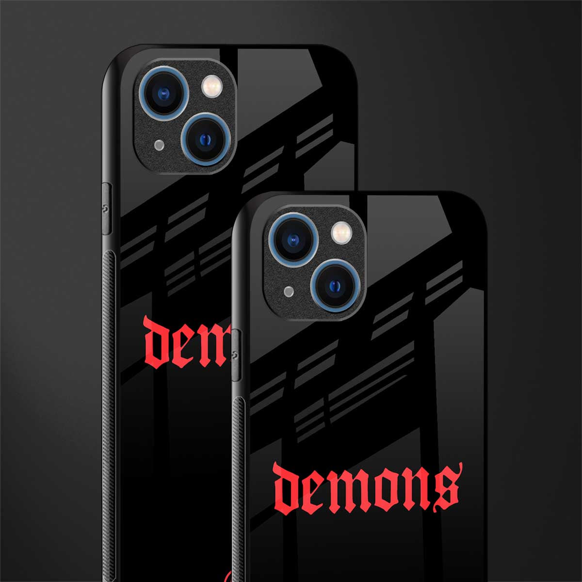 demons glass case for iphone 13 image-2
