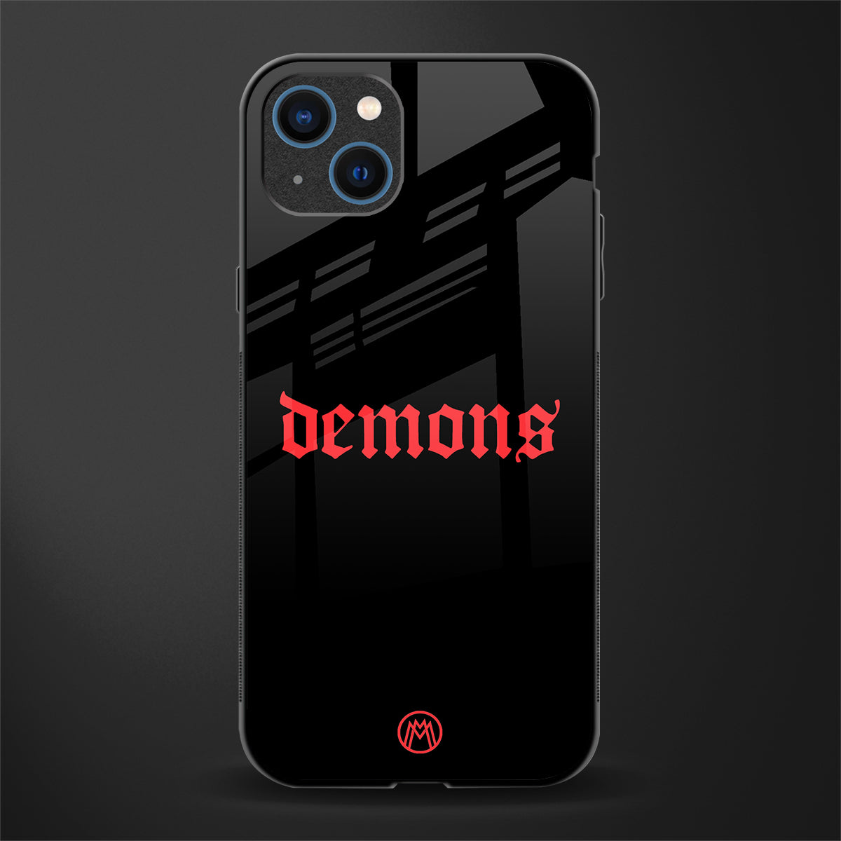 demons glass case for iphone 13 image