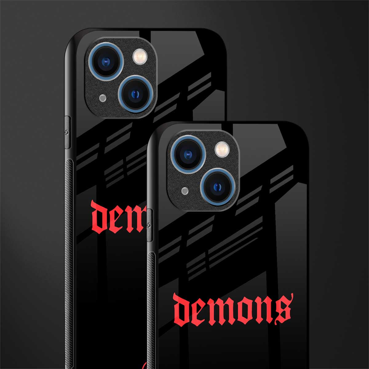 demons glass case for iphone 13 mini image-2