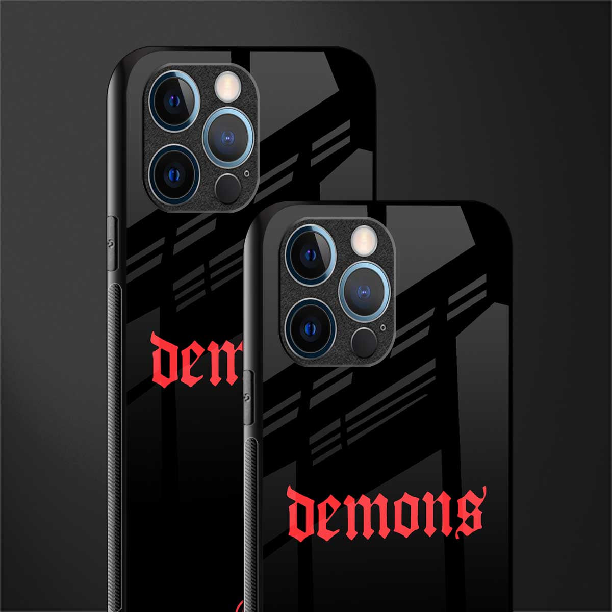 demons glass case for iphone 13 pro image-2