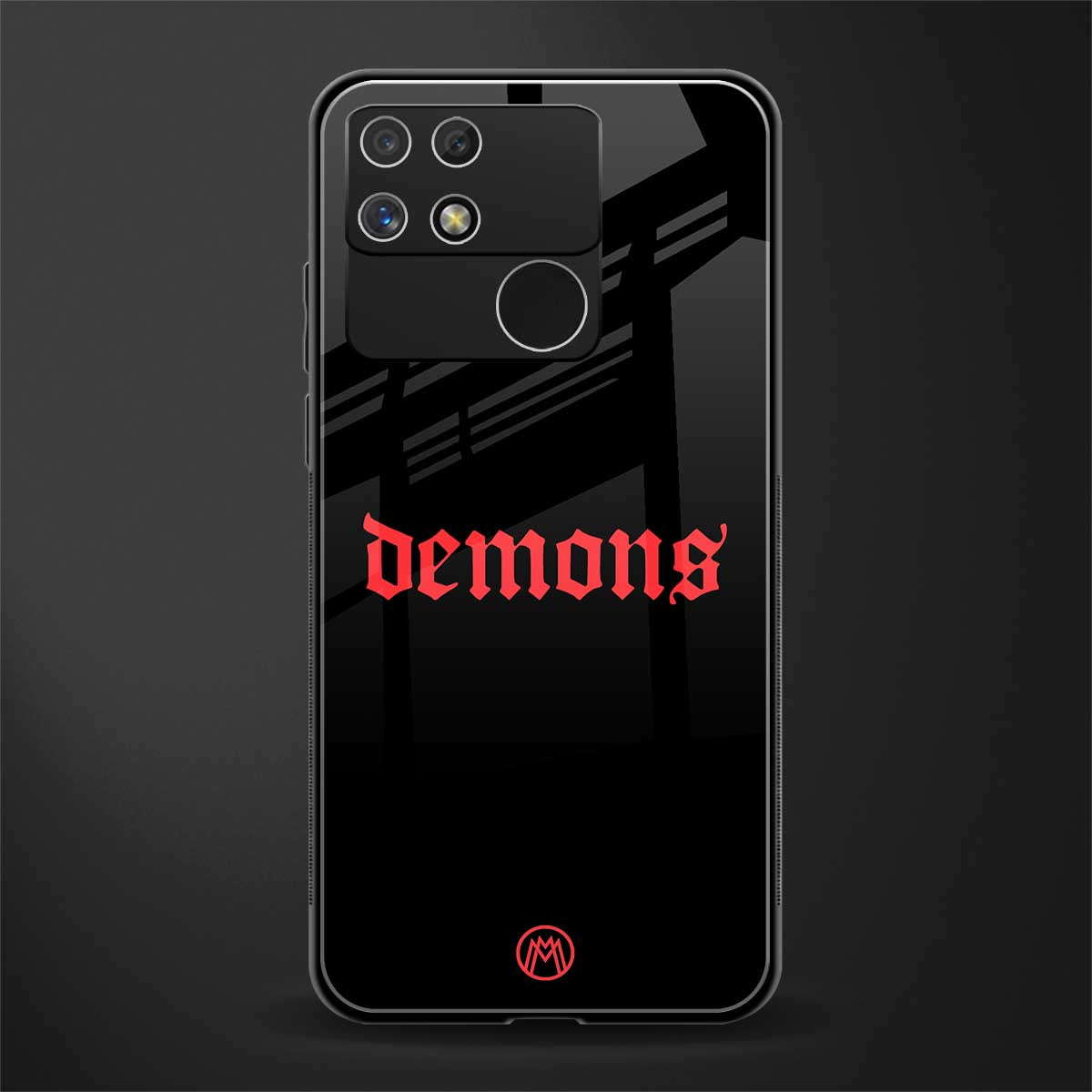 demons back phone cover | glass case for realme narzo 50a