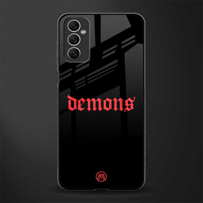 demons glass case for samsung galaxy m52 5g image