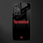 demons glass case for redmi 10 prime image