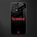demons back phone cover | glass case for samsung galaxy a53 5g