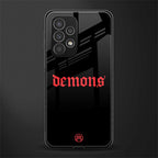 demons back phone cover | glass case for samsung galaxy a53 5g