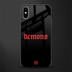 demons glass case for iphone xs image