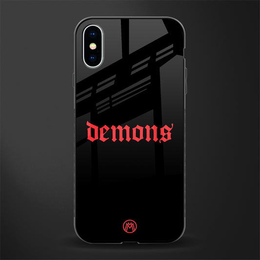 demons glass case for iphone xs image