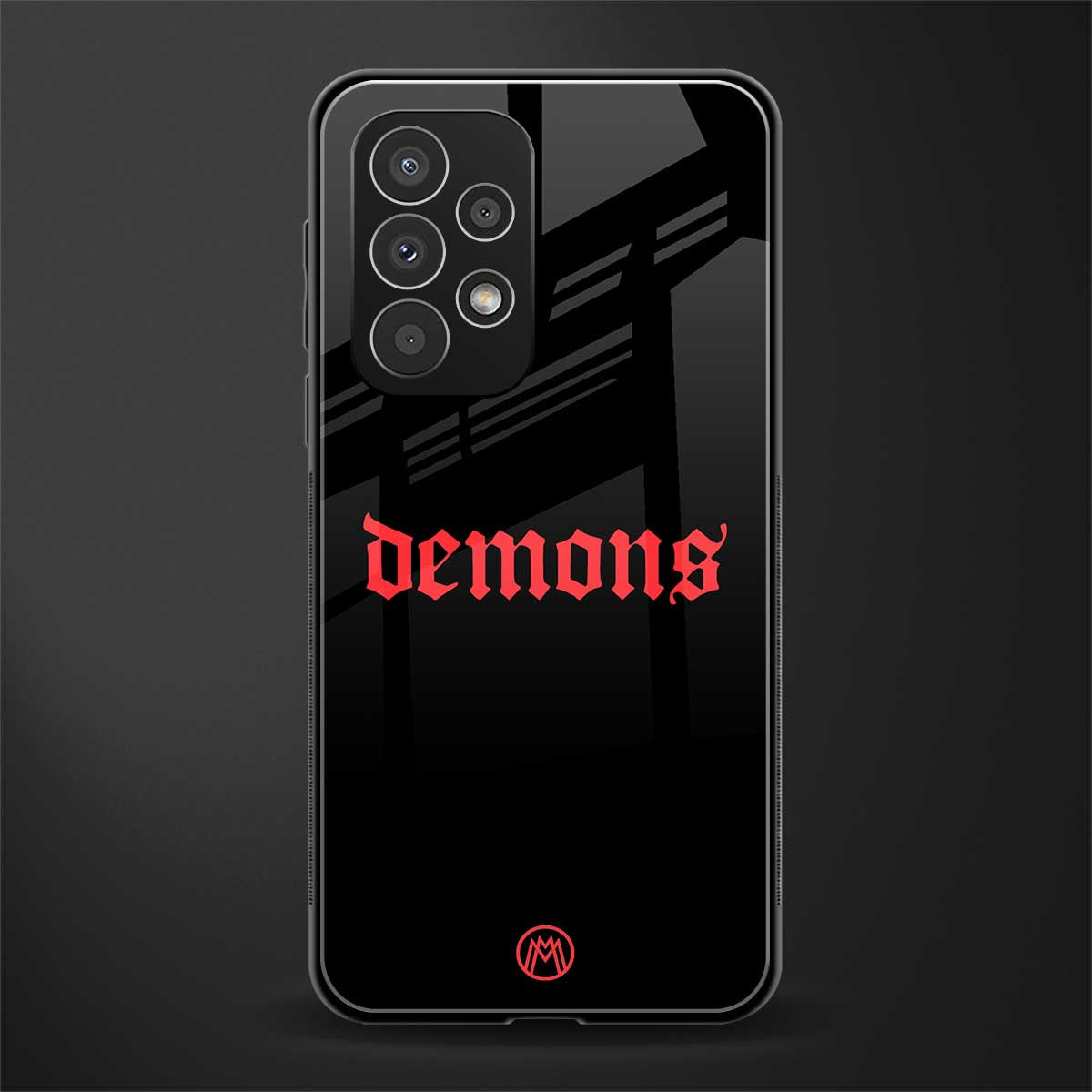 demons back phone cover | glass case for samsung galaxy a73 5g