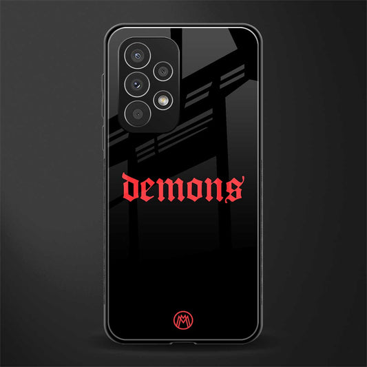 demons back phone cover | glass case for samsung galaxy a73 5g