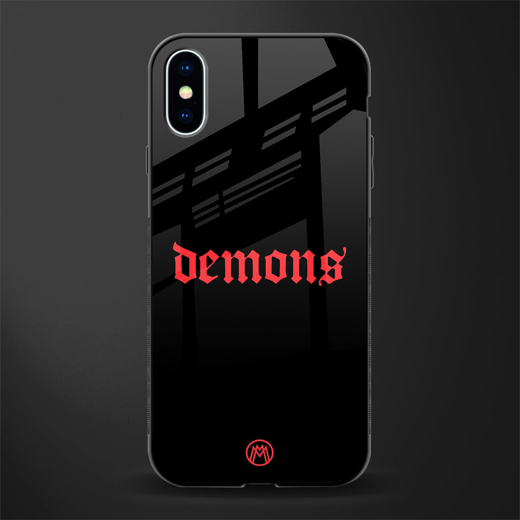 demons glass case for iphone x image