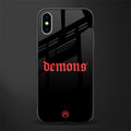 demons glass case for iphone x image