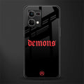 demons back phone cover | glass case for oppo f21 pro 4g