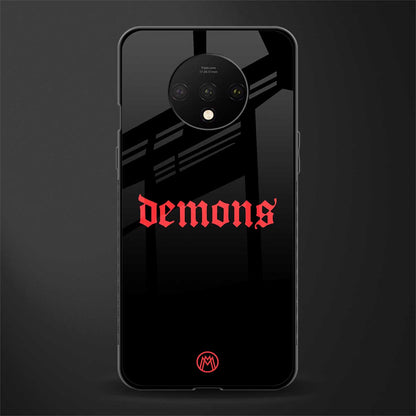 demons glass case for oneplus 7t image