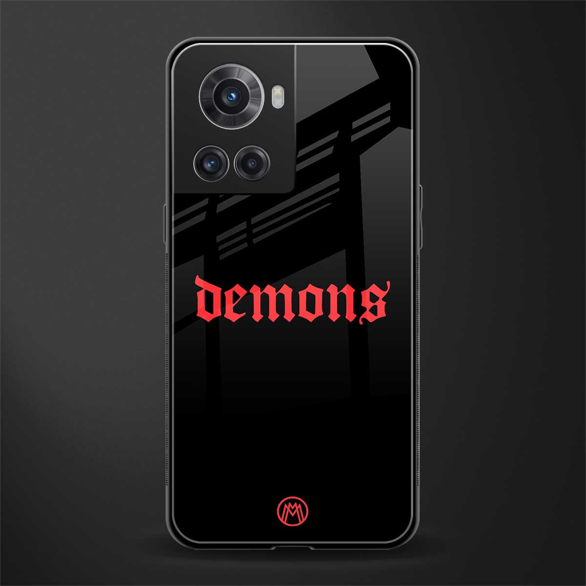 demons back phone cover | glass case for oneplus 10r 5g