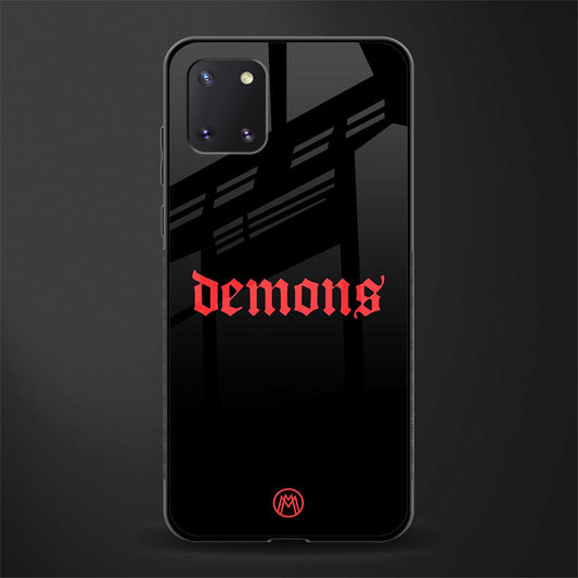 demons glass case for samsung a81 image