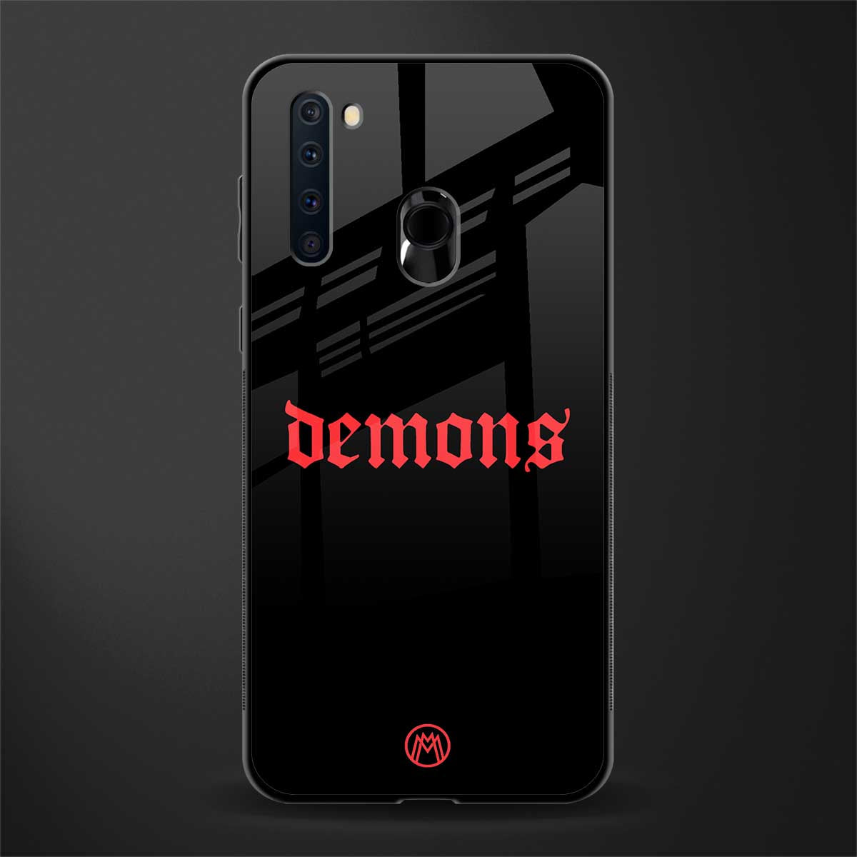 demons glass case for samsung a21 image