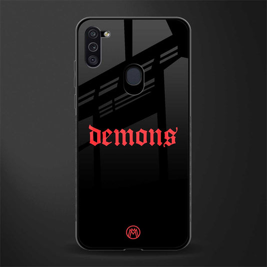 demons glass case for samsung a11 image