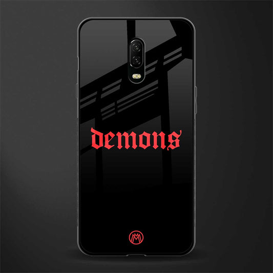 demons glass case for oneplus 6t image