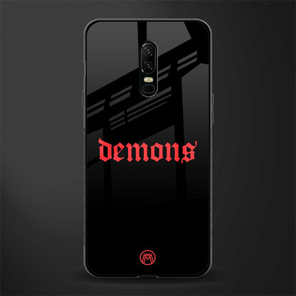 demons glass case for oneplus 6 image