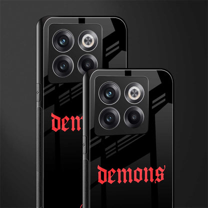 demons back phone cover | glass case for oneplus 10t