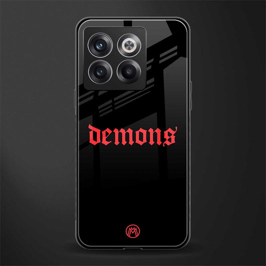 demons back phone cover | glass case for oneplus 10t