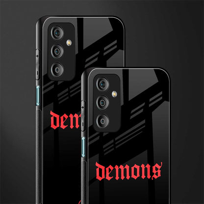 demons back phone cover | glass case for samsung galaxy f23 5g