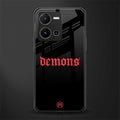 demons back phone cover | glass case for vivo y35 4g