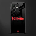 demons back phone cover | glass case for vivo y22