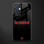 demons back phone cover | glass case for oneplus 9